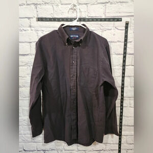 Vintage Arrow Dover button-down shirt in a deep purple color Neck 15.5